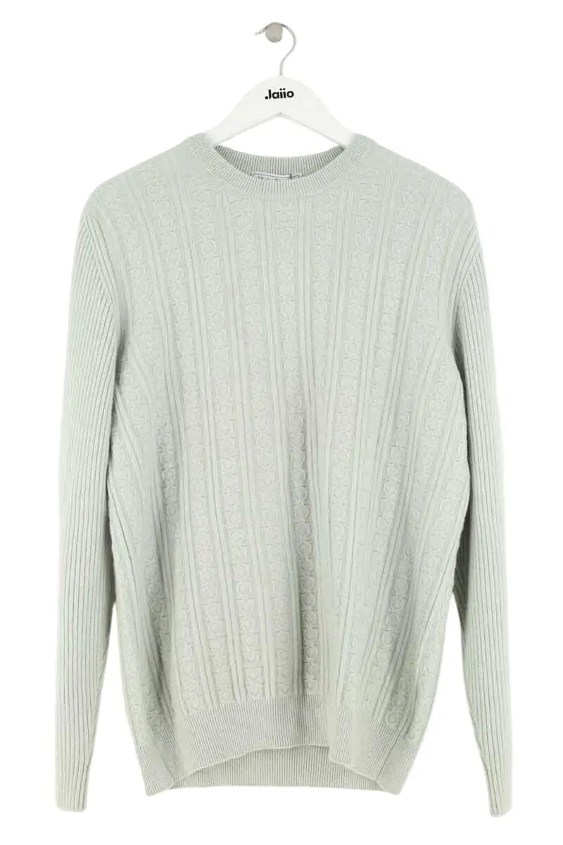 Pull Salvatore Ferragamo Vert en Laine, taille XL - Seconde Main