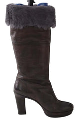 Bottes Santoni Marron en Cuir, taille 38 - Seconde Main