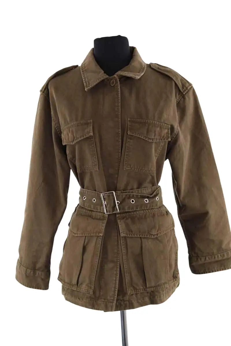 Veste The Kooples Kaki en Coton, taille M - Seconde Main