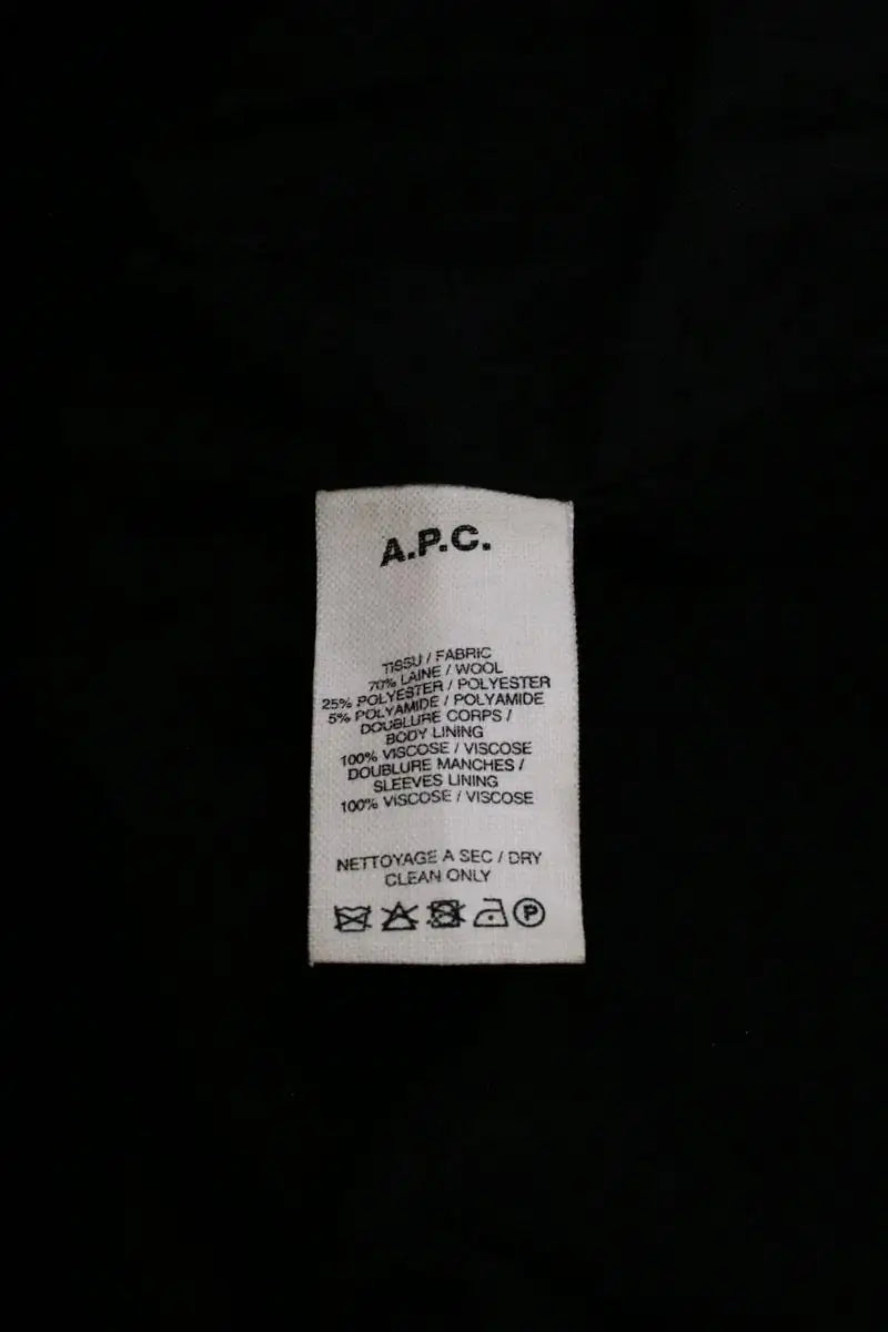 Manteau APC Kaki en Laine