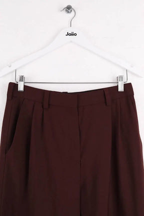Pantalon droit Maje Bordeaux en Laine