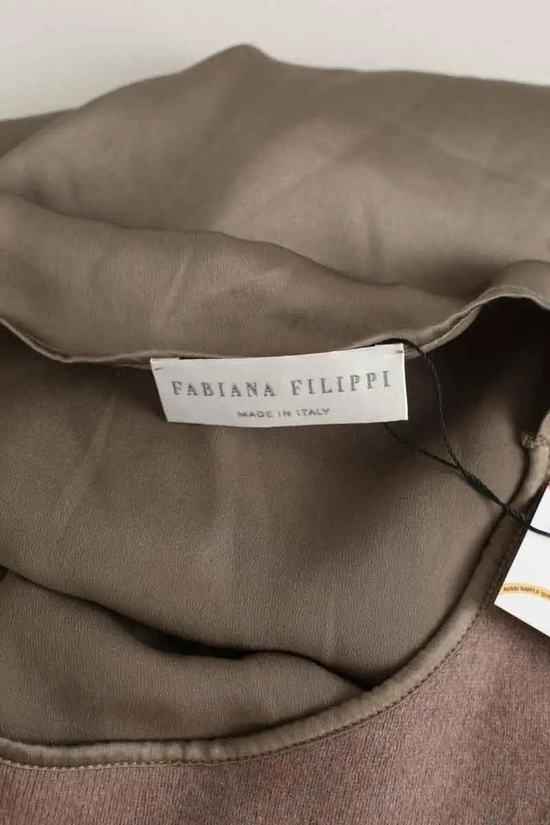 Top sans manche Fabiana Filippi  Kaki