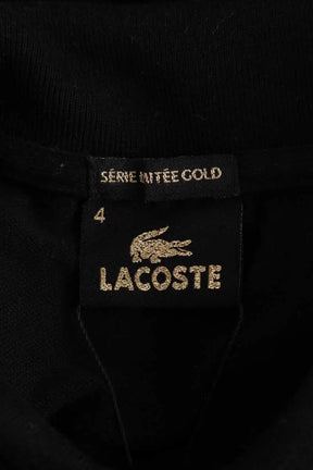Polo Lacoste Noir en Coton
