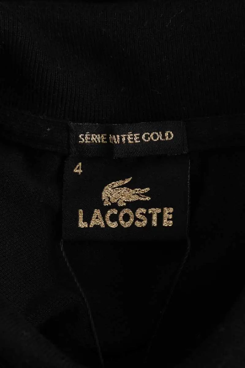 Polo Lacoste Noir en Coton