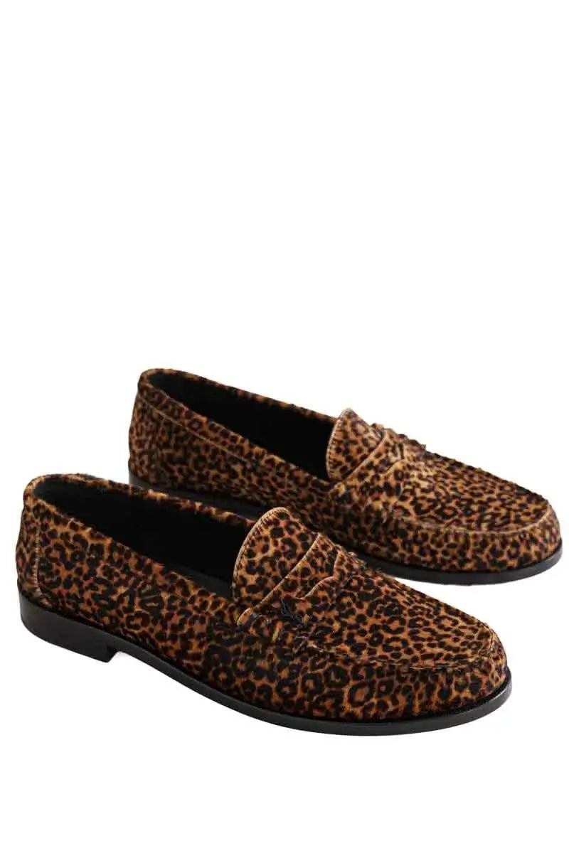 Mocassins Saint Laurent Marron en Cuir