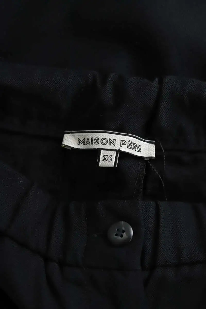 Pantalon Carot Maison Père  Noir