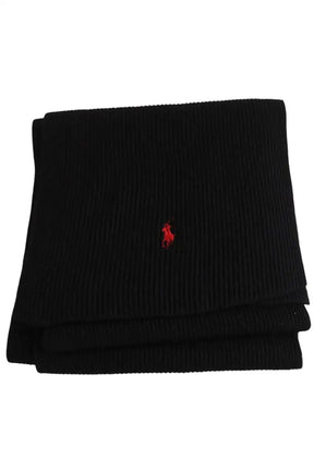 Echarpe  Ralph Lauren Noir en Laine - Seconde Main