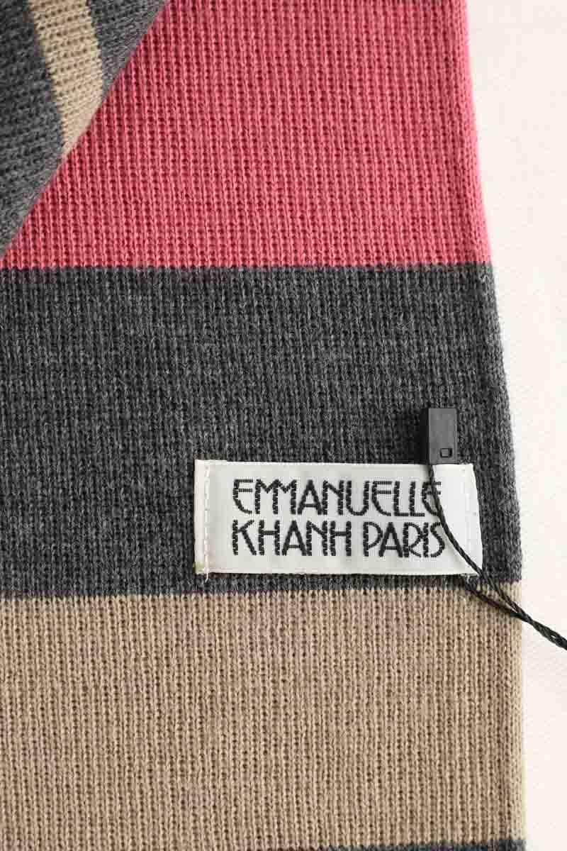 Écharpe Emmanuelle Khanh Multicolore en Laine