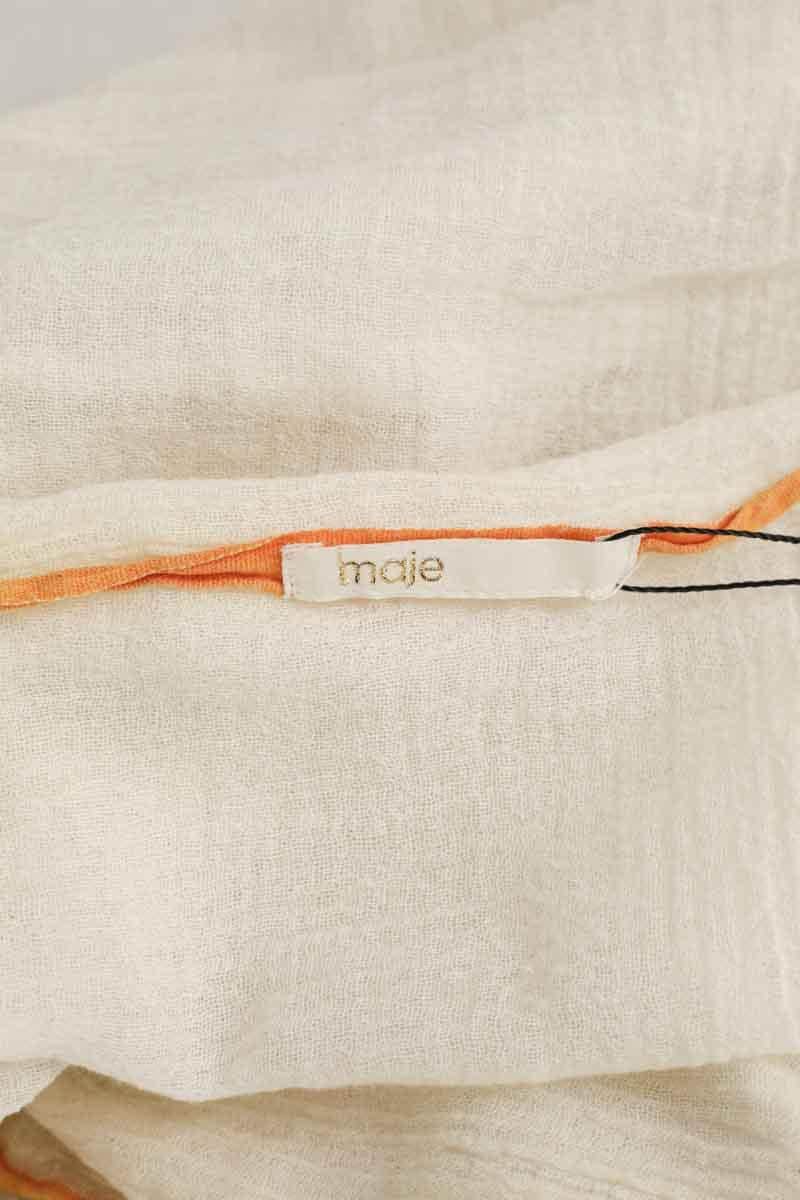 Écharpe Maje Blanc en Coton