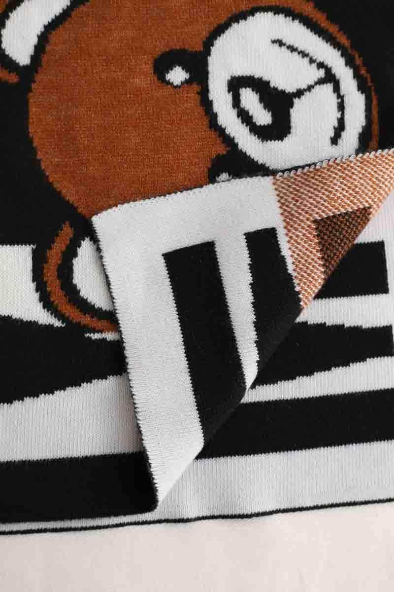Écharpe Moschino Noir en Laine