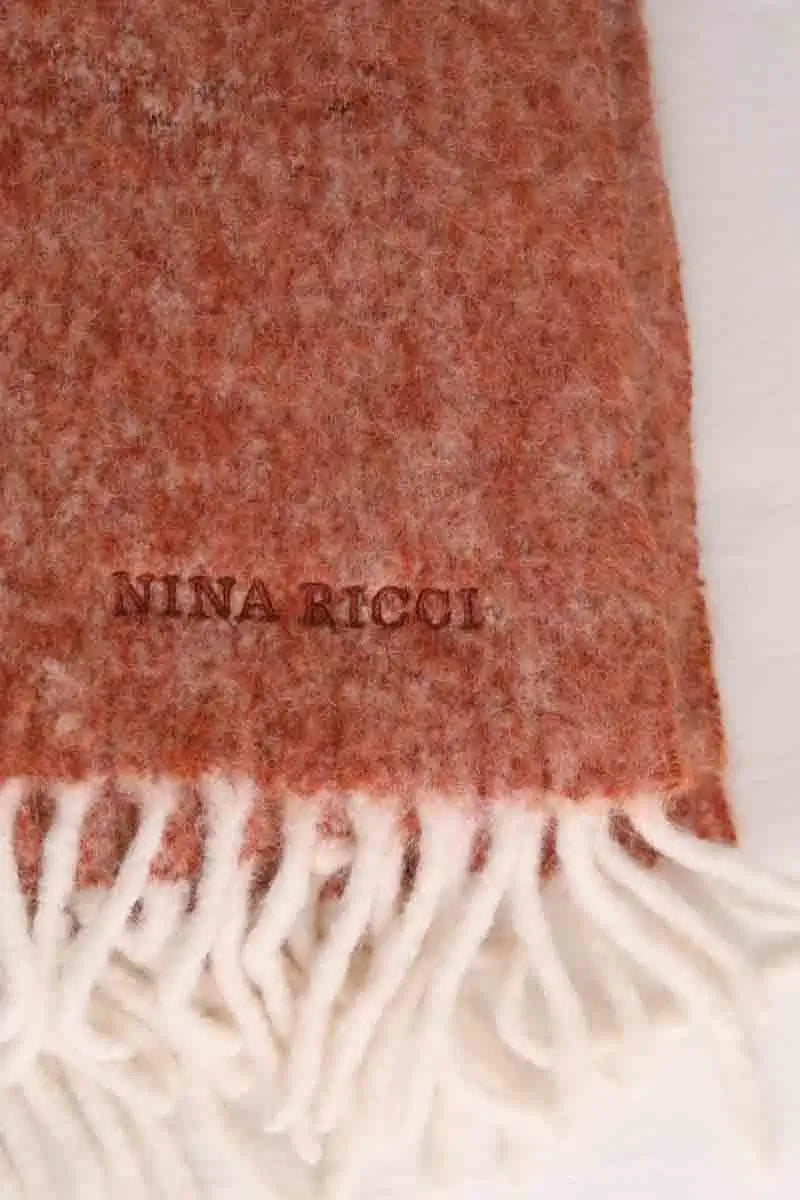 Écharpe Nina Ricci Marron en Laine