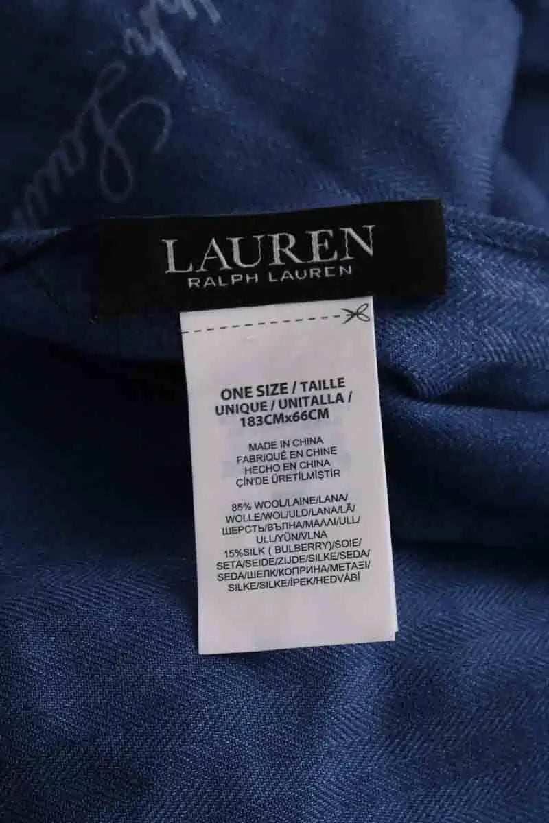 Écharpe Ralph Lauren Bleu en Laine