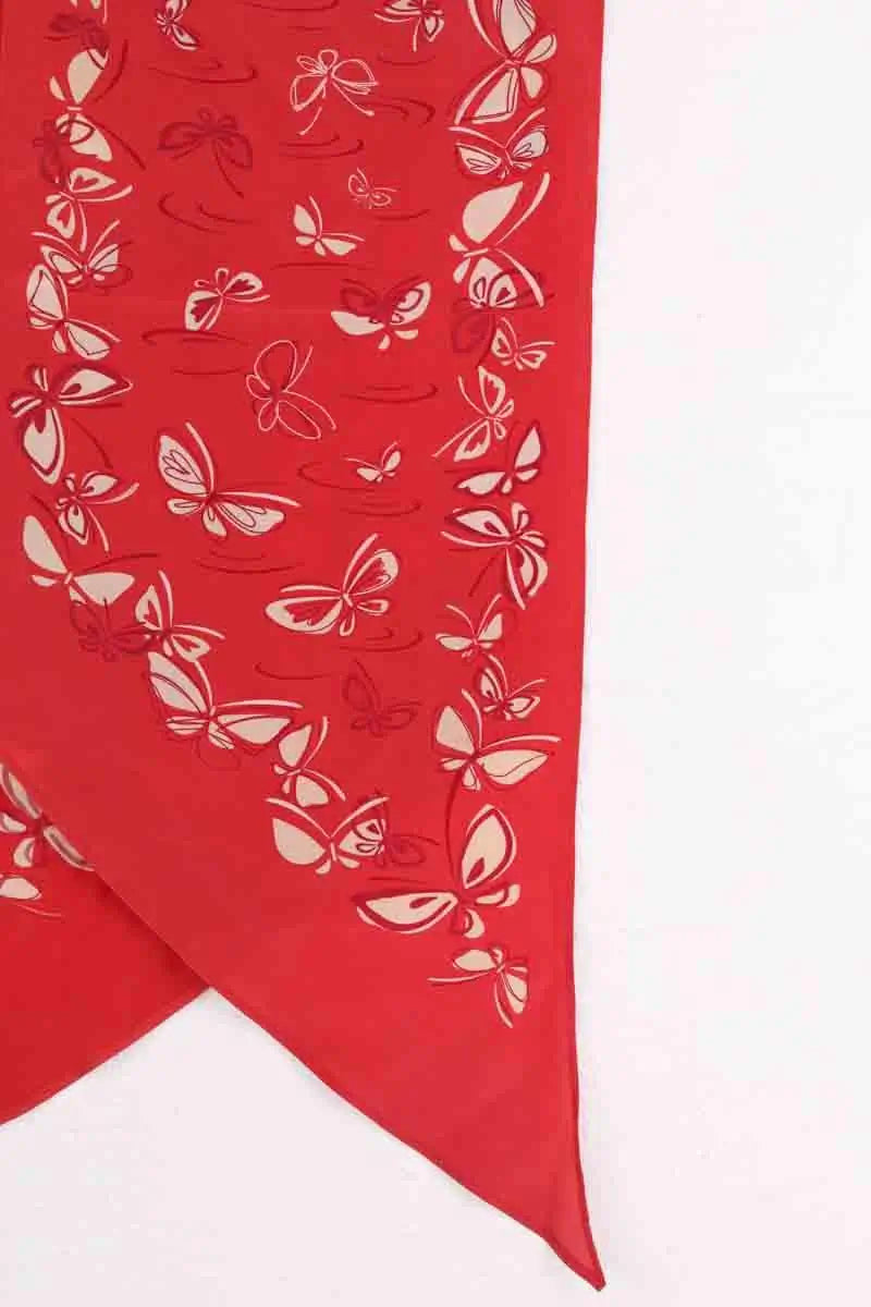 Écharpe Salvatore Ferragamo Rouge en Soie