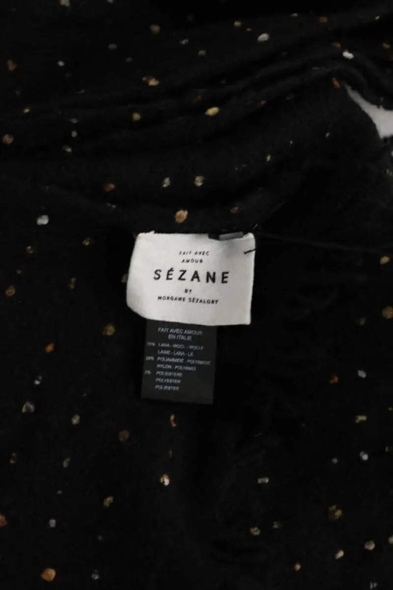 Écharpe Sézane Noir en Laine