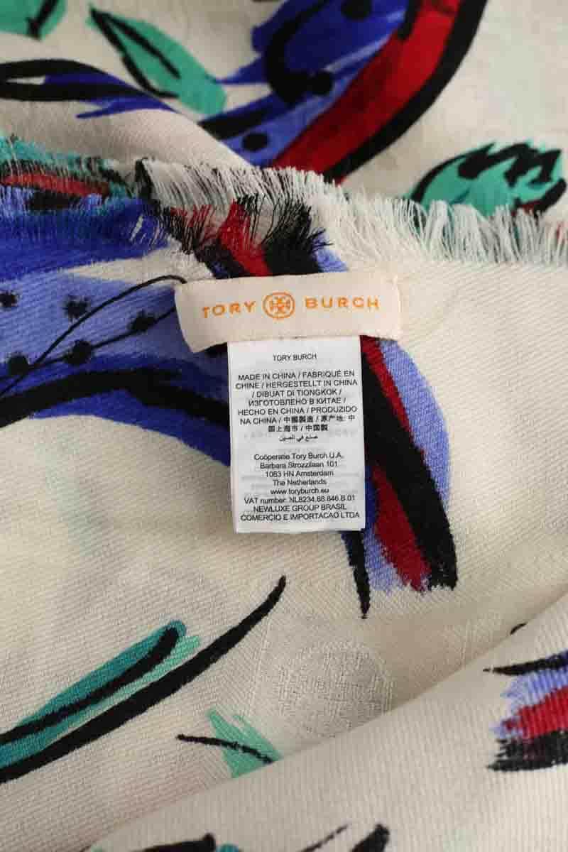 Écharpe Tory Burch Multicolore en Laine