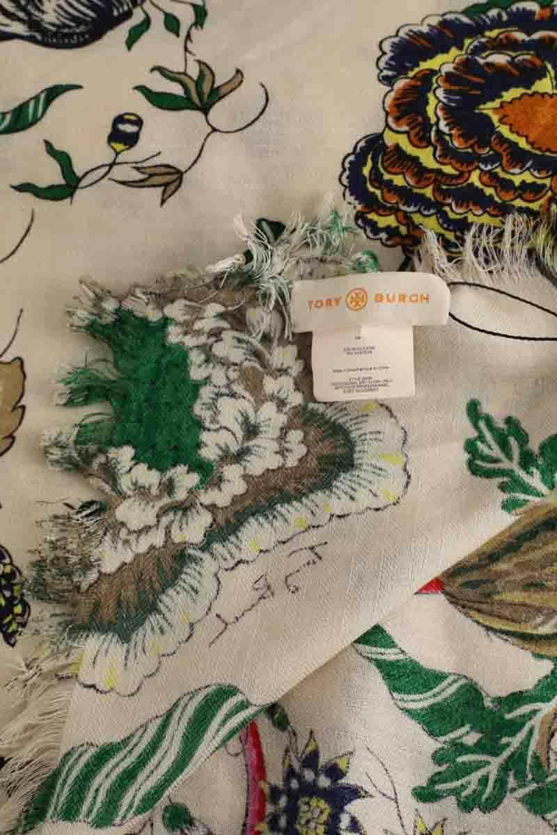 Écharpe Tory Burch Multicolore en Laine