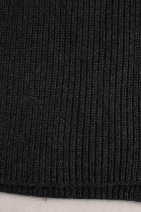 Écharpe Yves Salomon Anthracite en Laine