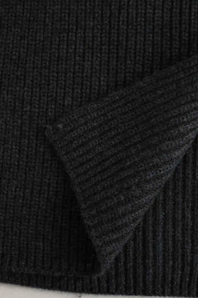 Écharpe Yves Salomon Anthracite en Laine