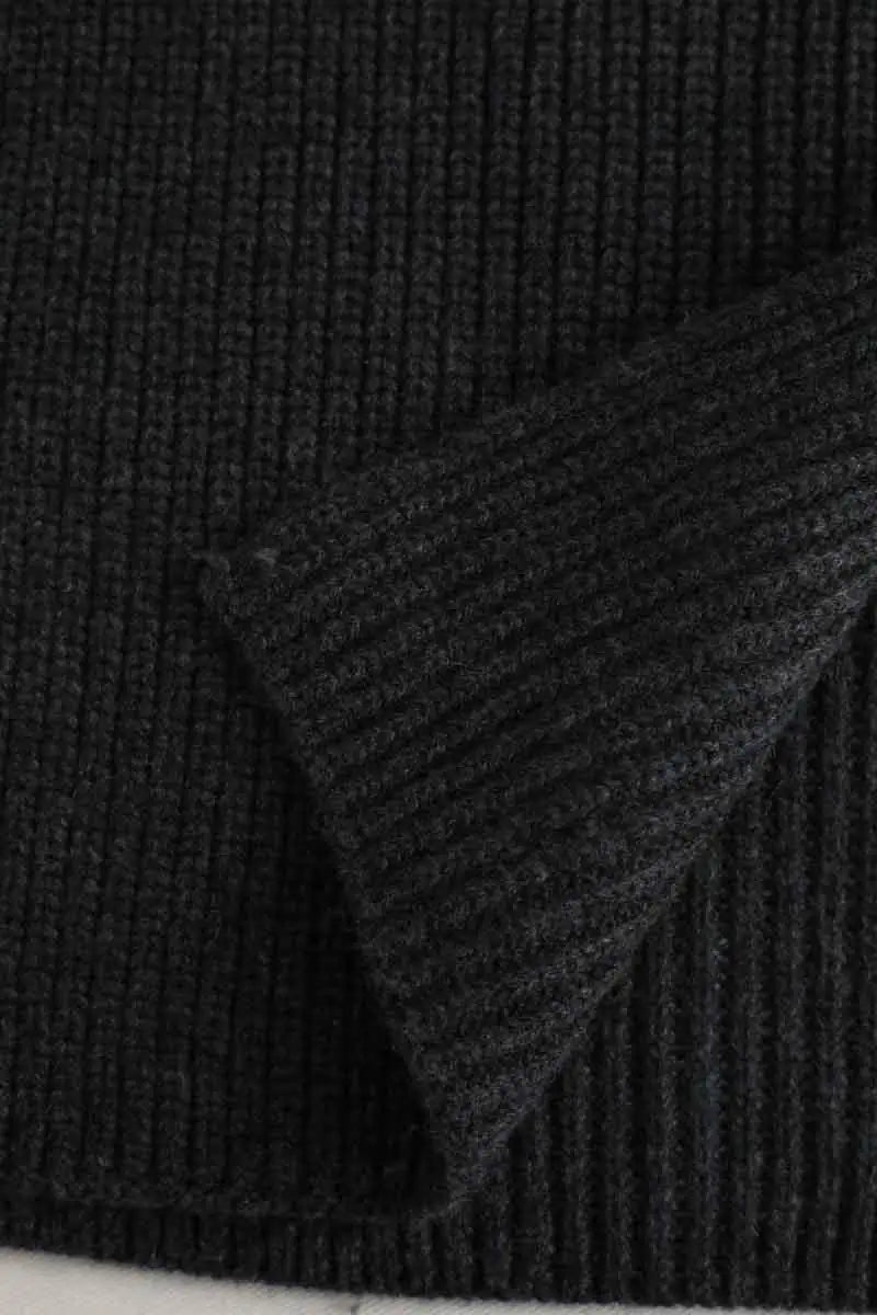 Écharpe Yves Salomon Anthracite en Laine
