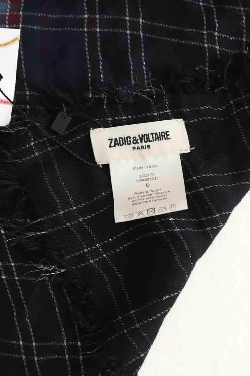 Écharpe Zadig & Voltaire SCOTTY Noir en Viscose