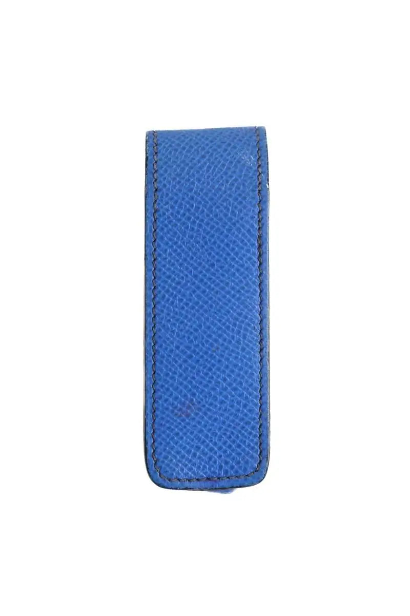 Ecrin pour rouge à lèvre Hermès Bleu en Cuir