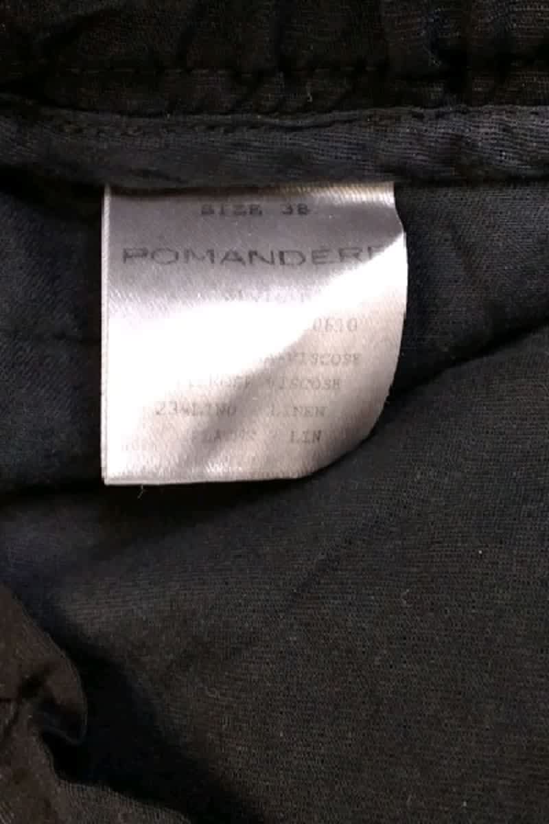 Pantalon droit Pomandère  Noir