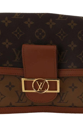 Sac à bandoulière Louis Vuitton Sac Dauphine MM Marron en Cuir