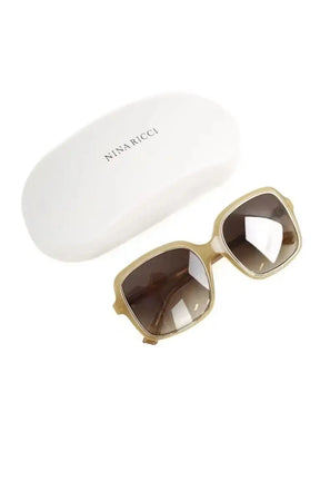Lunettes de soleil Nina Ricci Kaki en Plastique