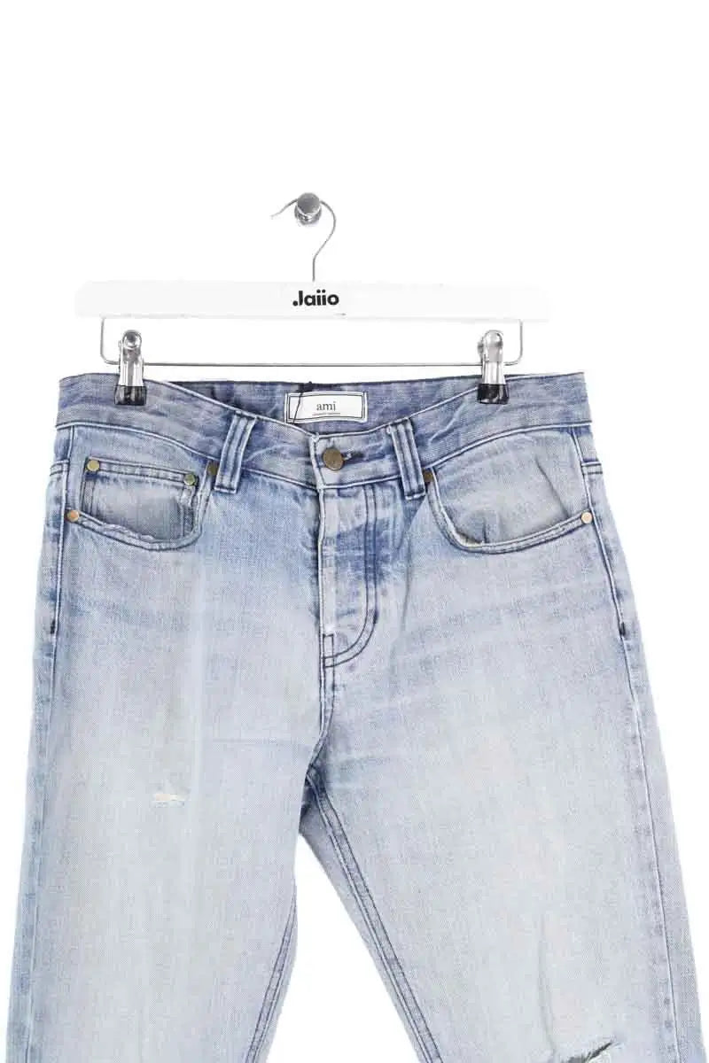 Jean droit Ami Blanc en Coton