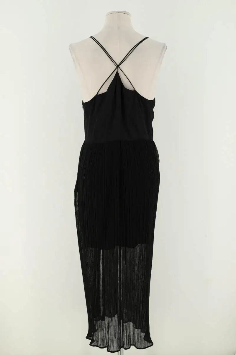 Robe Sandro Noir en Viscose