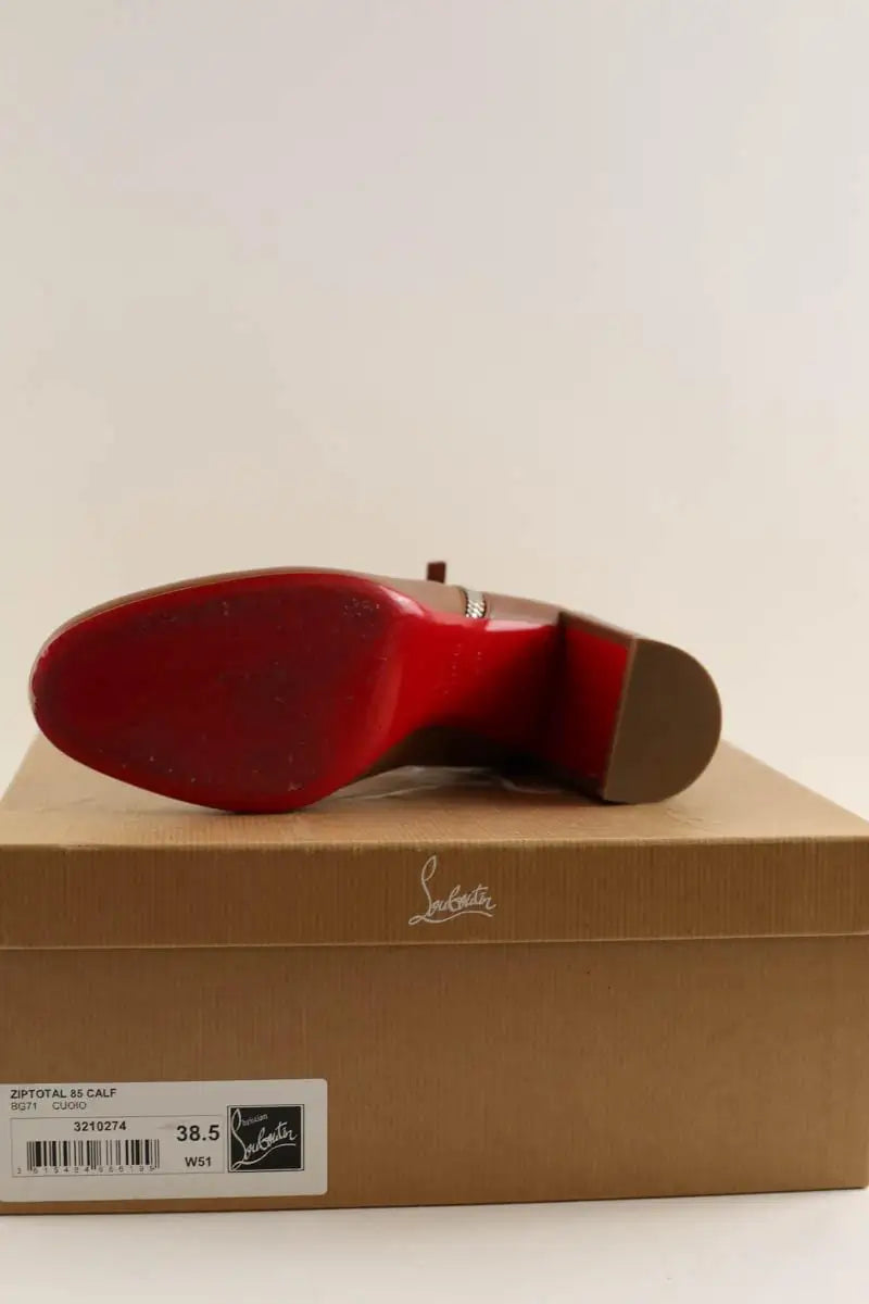 Boots Christian Louboutin Camel en Cuir