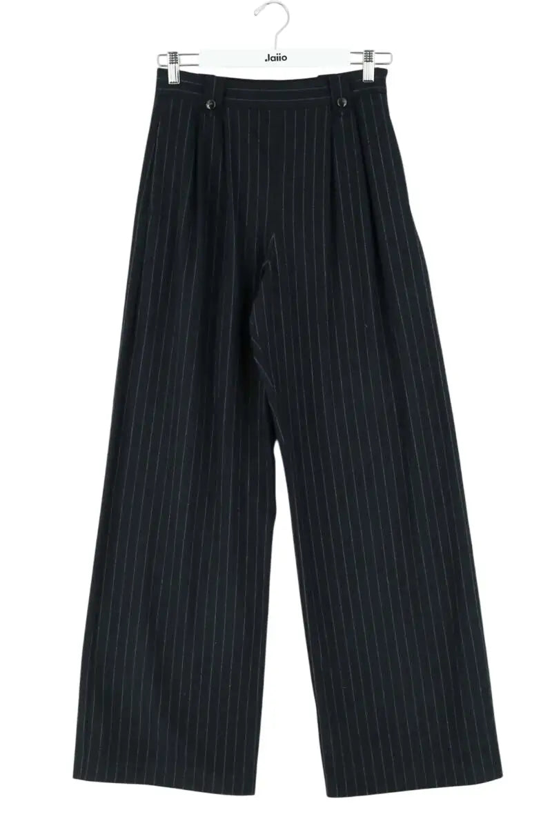 Pantalon large Sézane Bleu en Laine, taille S - Seconde Main