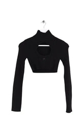 Top Courrèges Noir en Viscose, taille XS - Seconde Main