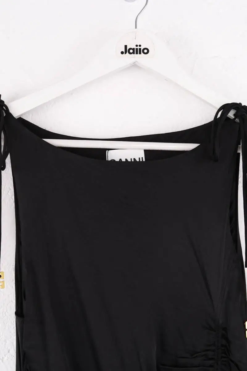 Robe Ganni Noir en Viscose