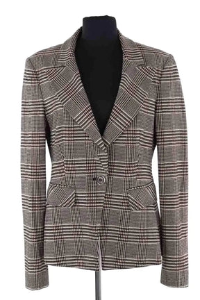 Blazer Pinko Marron en Viscose, taille L - Seconde Main