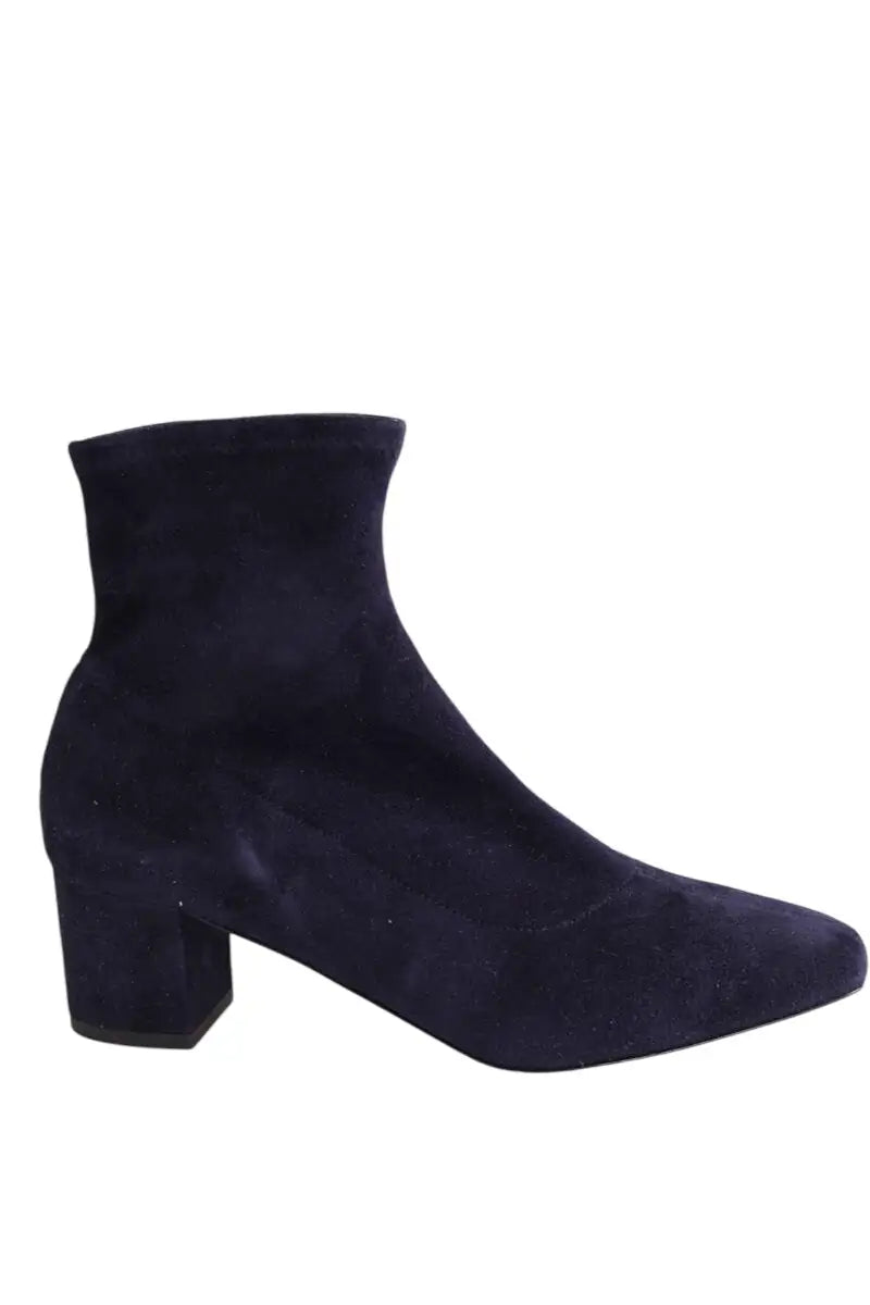 Boots LK Bennett Grove Marine en Daim, taille 38 - Seconde Main