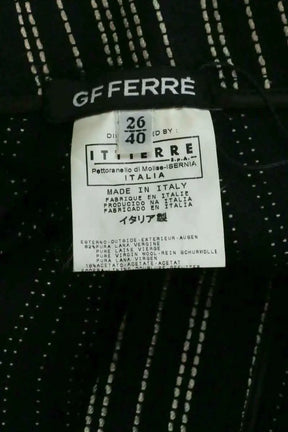 Ensemble tailleur rayé Ferre Noir en Laine