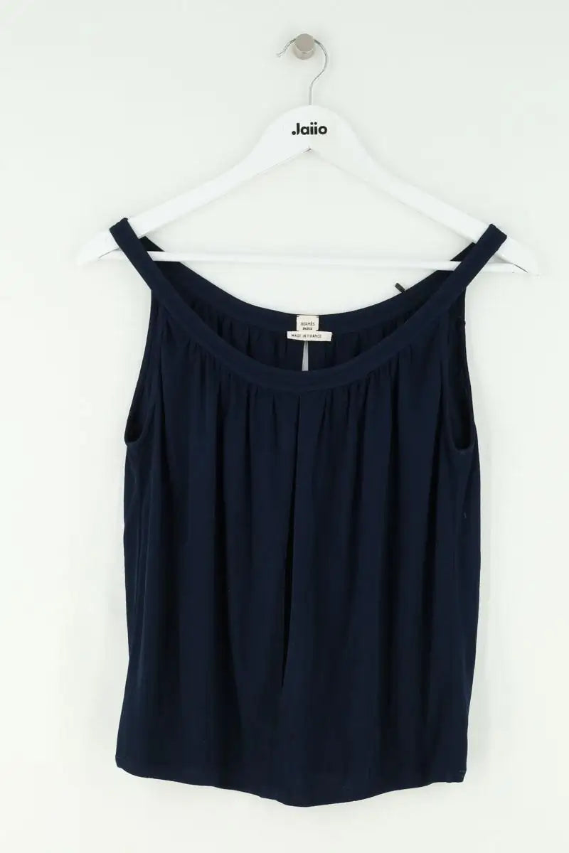 Ensemble top et pantalon Hermès Bleu en Viscose