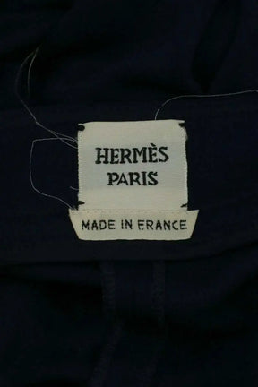 Ensemble top et pantalon Hermès Bleu en Viscose