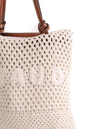 Cabas Staud Beige en Coton