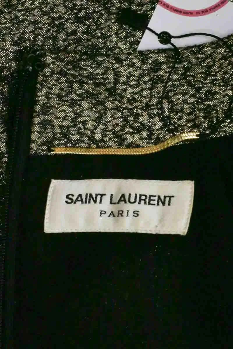Robe Saint Laurent Doré en Viscose