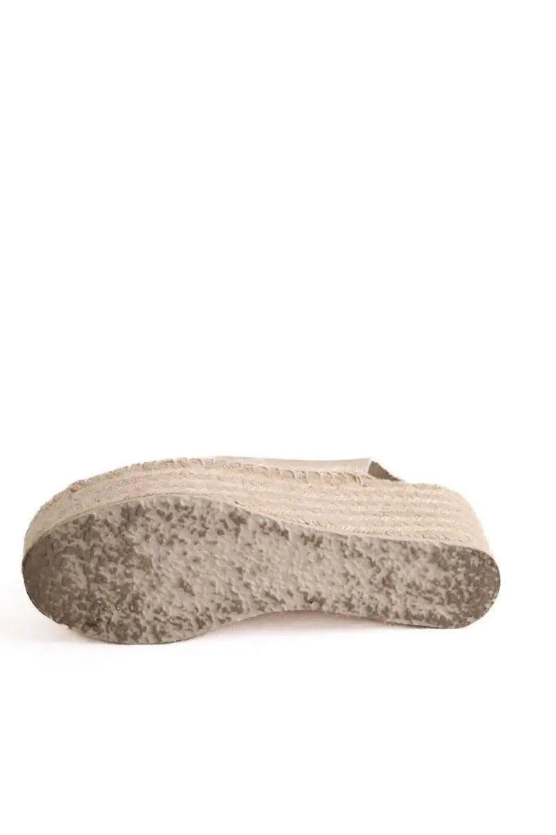 Espadrilles Bimba y Lola Doré en Cuir