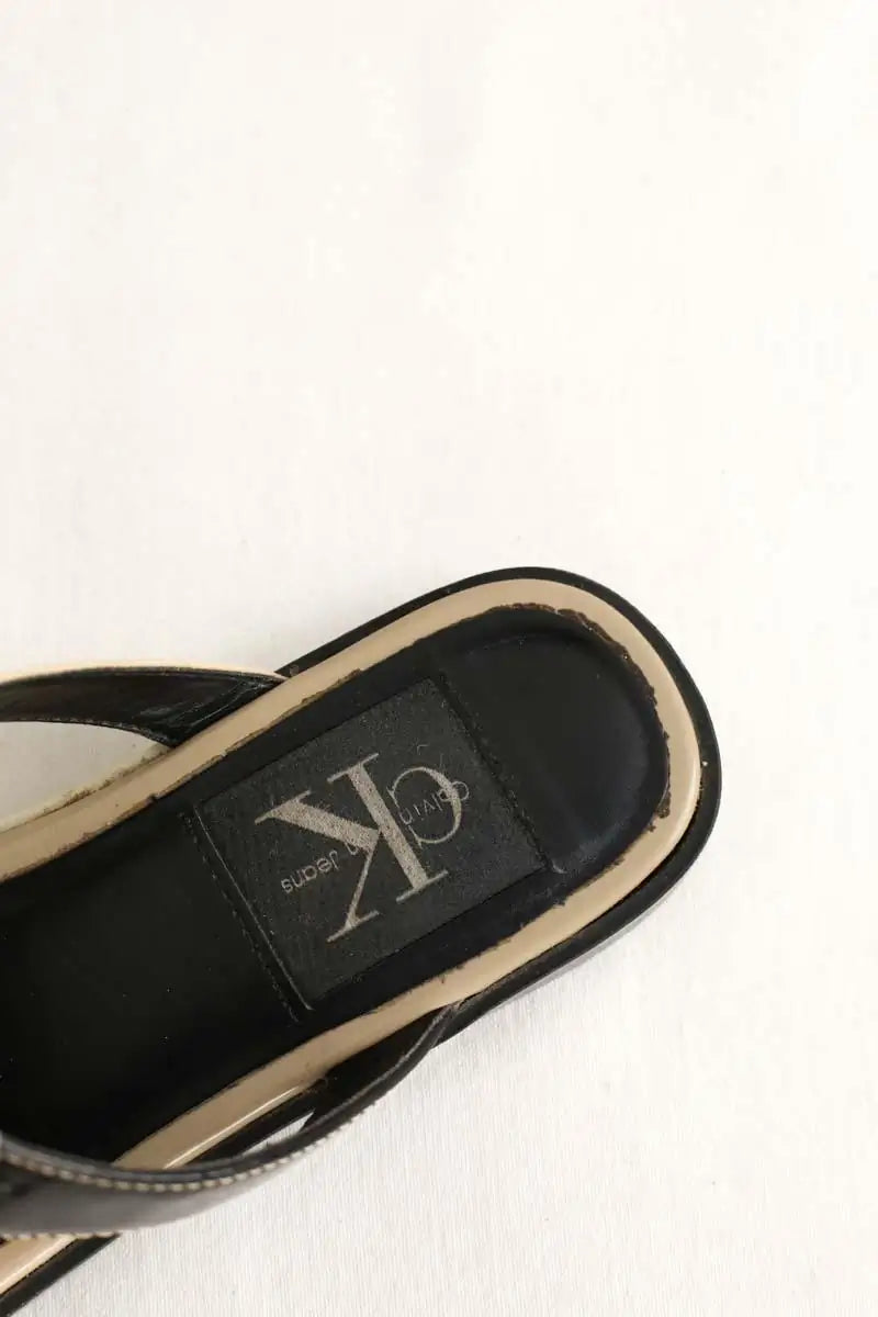 Espadrilles Calvin Klein Beige en Caoutchouc