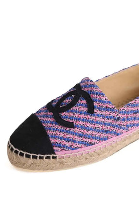 Espadrilles Chanel Bleu en Tissu