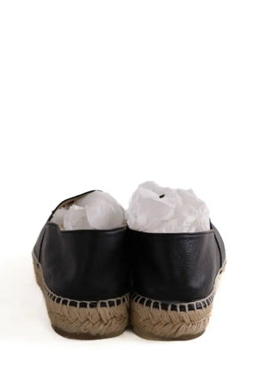 Espadrilles Chanel Noir en Cuir