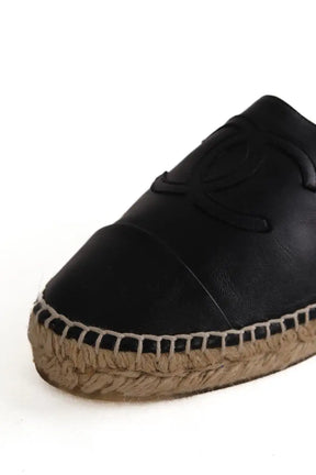 Espadrilles Chanel Noir en Cuir