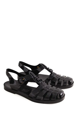 Espadrilles Gucci Noir en Caoutchouc