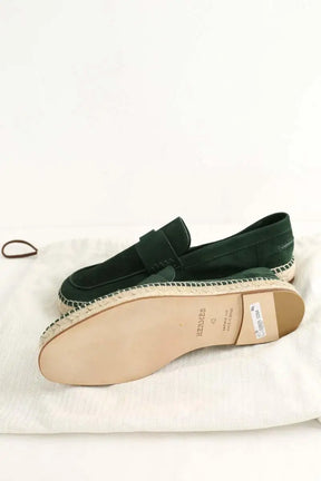 Espadrilles Hermès Vert en Daim