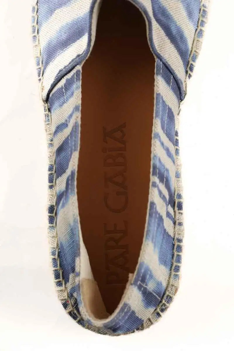 Espadrilles Pare Gabia Bleu en Tissu