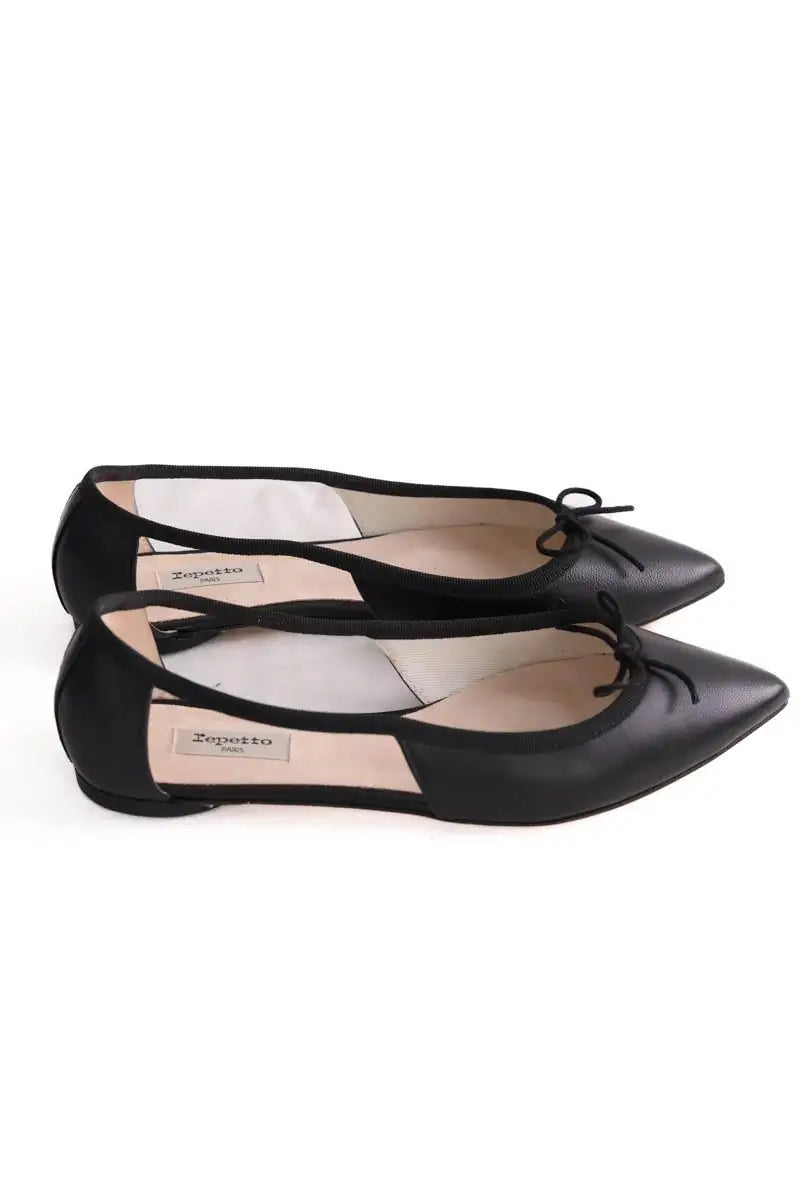 Espadrilles Repetto Noir en Cuir